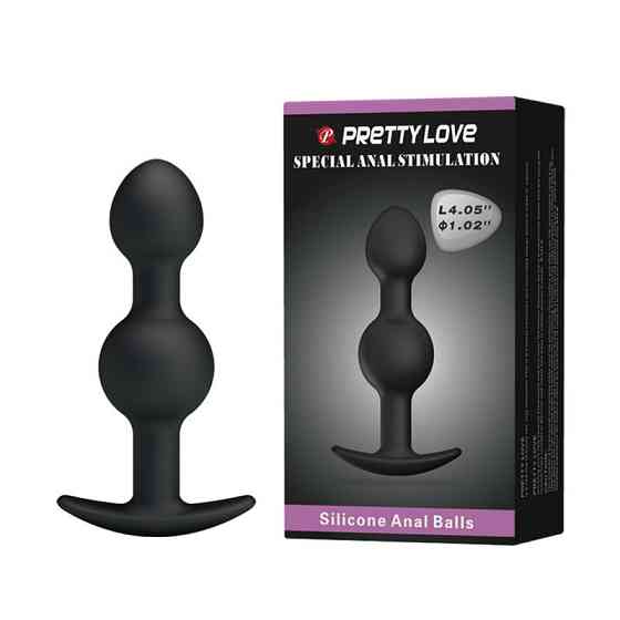 Анальная пробка Pretty Love Heavy Balls Silicone Butt Plug 2 Sex Aura Киев
