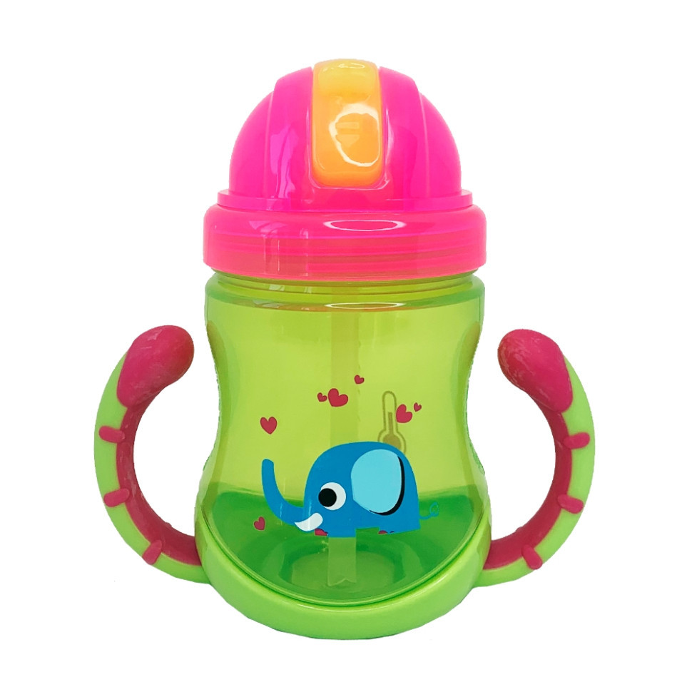 Поїльник дитячий з трубочкою Неон MGZ-0300(Lime) 270 мл Вінниця - фото 1