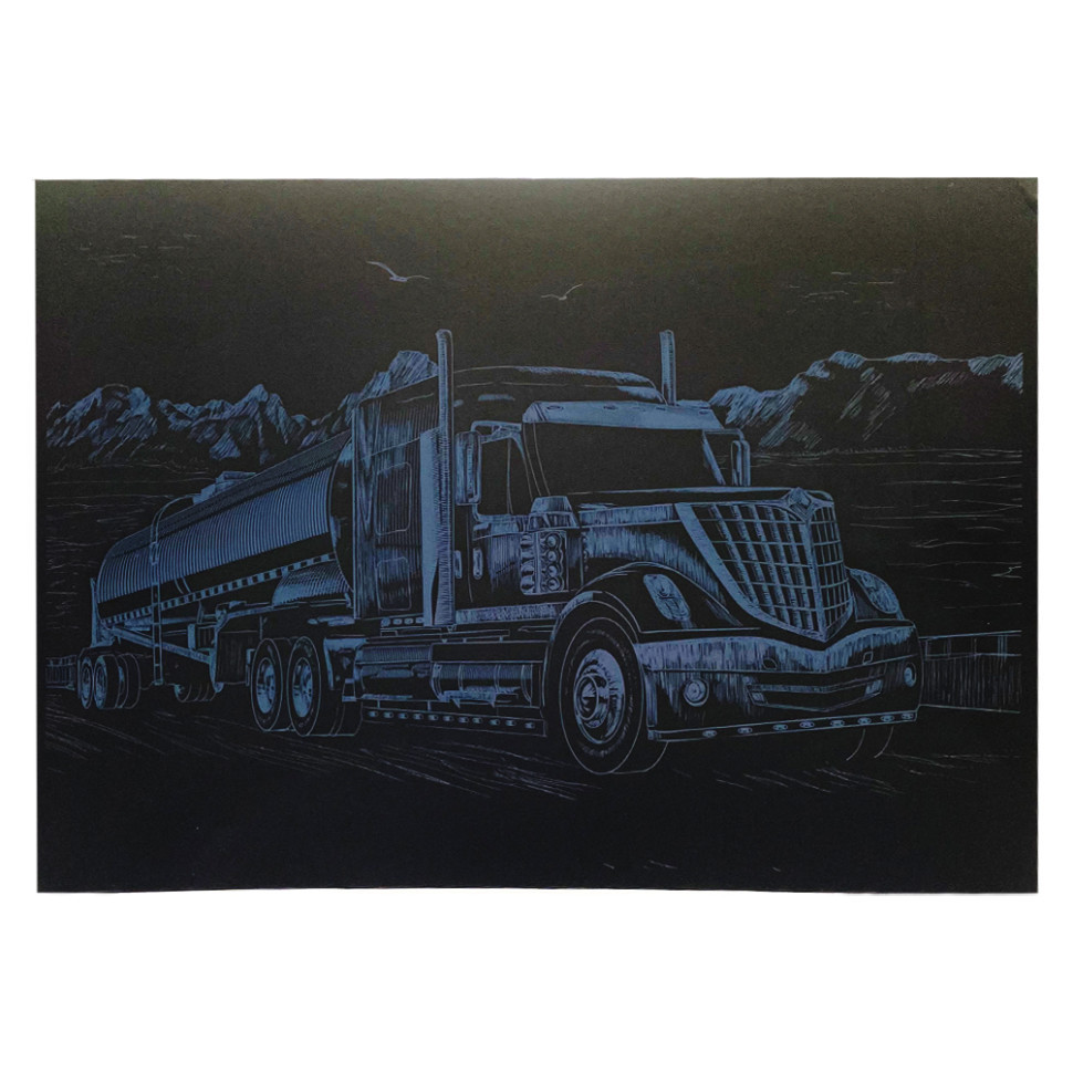Гравюра А4 "Вантажівка" ГрА4-2с економ варіант в пакеті 29,7х21 см Вінниця - фото 1