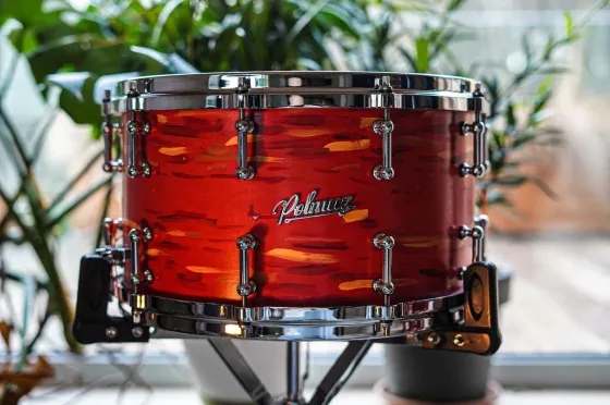 Ударна установка  Polmuz Maple 148 Artist Cosmic Red To Yellow Die Cast Reforcement Rings Київ