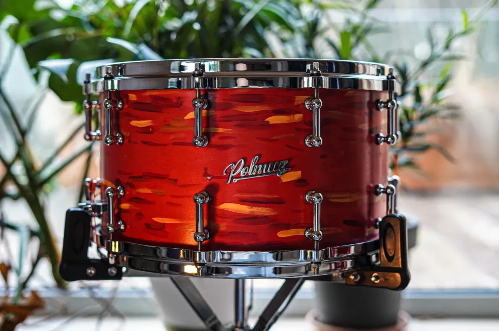 Ударна установка  Polmuz Maple 148 Artist Cosmic Red To Yellow Die Cast Reforcement Rings Київ - фото 1