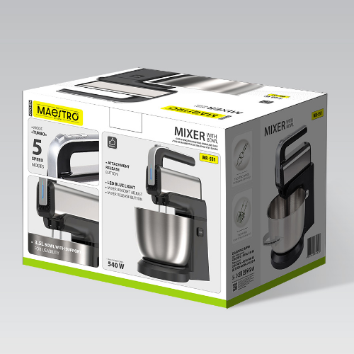 Міксер з чашею 600W MR-551 Maestro Житомир