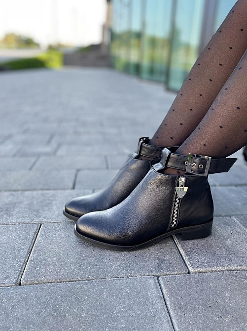 Черевики жіночі BOGATKO чорні натуральна шкіра висота 14 см (3767) 38р.39р. Коломыя - изображение 7