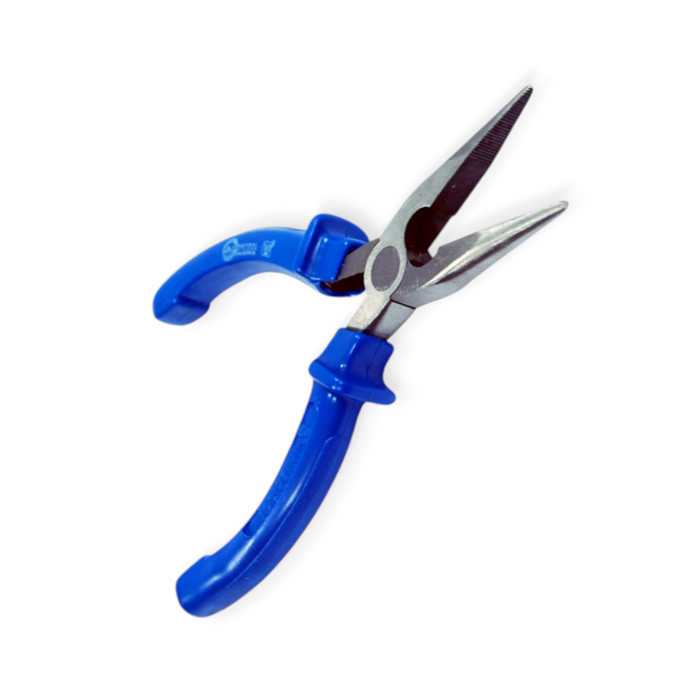 Довгогубці прямі 200 мм сині ручки Мукачево - фото 1