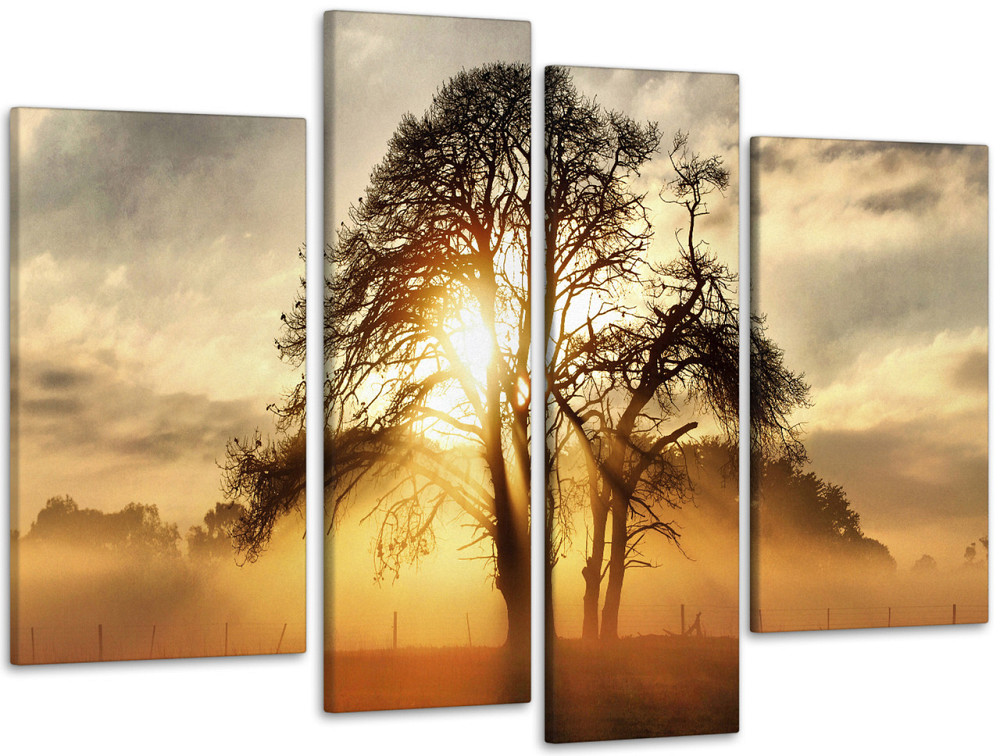 Модульная картина Дерево Закат Art-155_4 99x140 см Киев - изображение 1