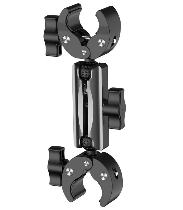 Краб у дві сторони шарнірне кріплення на трубу монопод 22см AC Prof AL-428-B Київ - фото 1