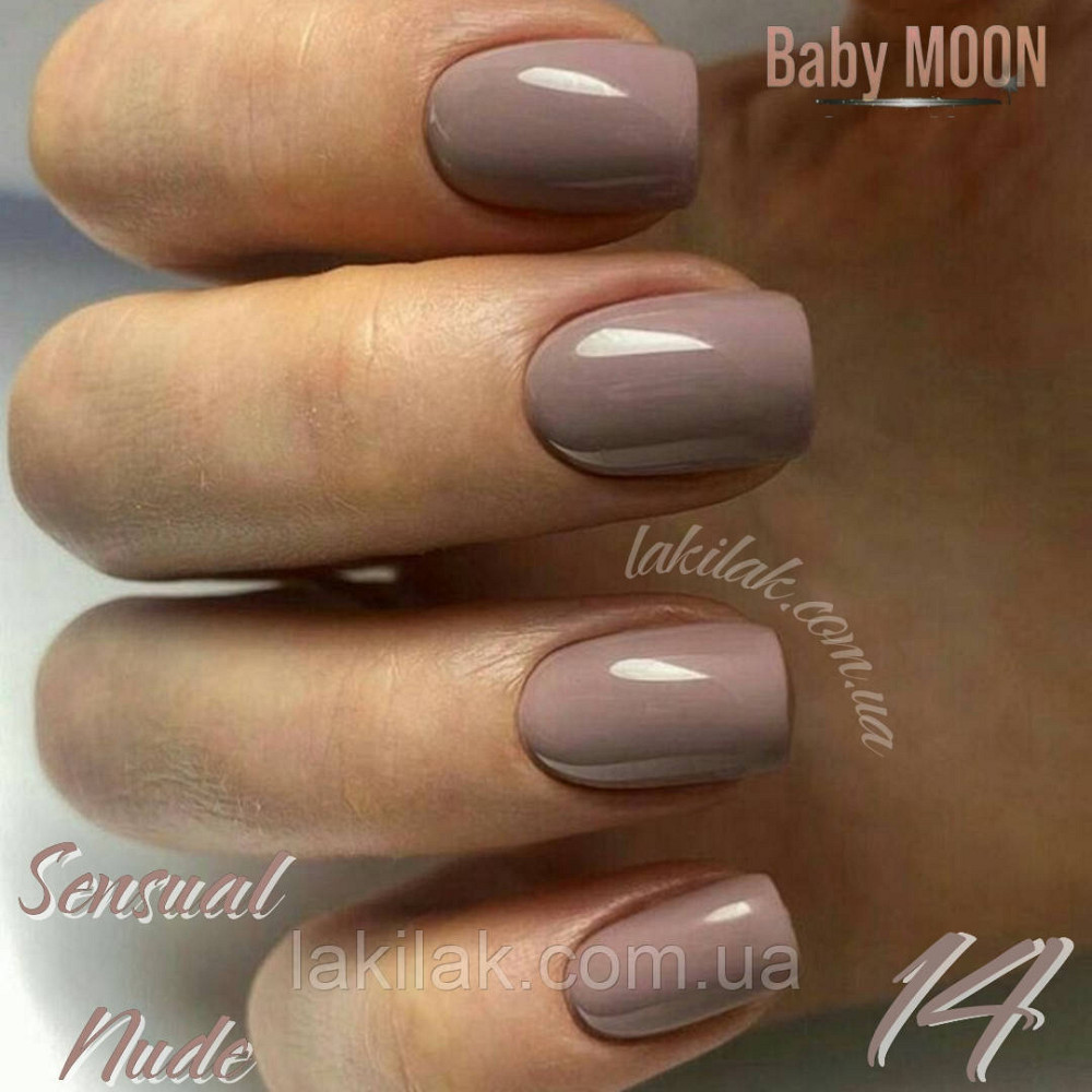 Гель-лак BABY MOON Sensual Nude №14 бежевий темний, 6 мл Херсон - фото 1