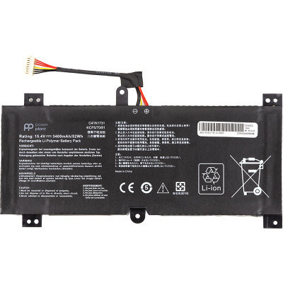 Акумулятор до ноутбука ASUS ROG Strix GL504G (C41N1731) 15.4V 3400mAh PowerPlant (NB431786) Вінниця - фото 1