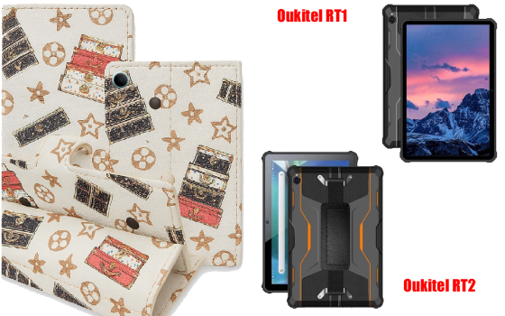 Книжка-трансформер для планшета Oukitel Rt1, Oukitel Rt2, колір Black Lyi White Київ