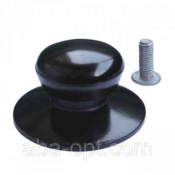 Ручка на крышку эбонитовая черная Зой Ø 3.5 см (шт).Aba-Opt Одесса