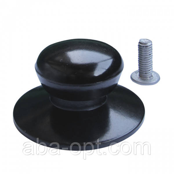 Ручка на кришку ебонітова чорна Зой Ø 3,5 см (шт) Одеса - фото 1