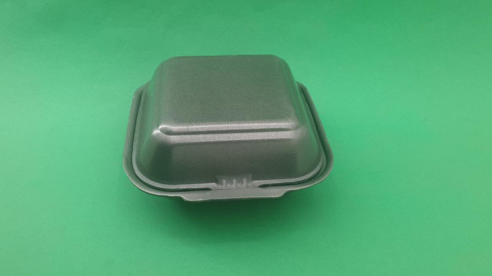 Ланч-бокс з спіненого полістиролу з кришкою (150*152*60) Чорний HP-6 (250 шт) Харків - фото 1