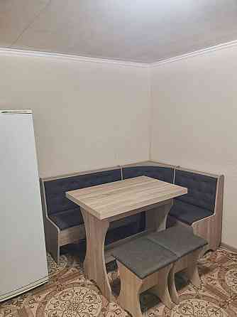 Мягкий кухонный уголок Семейный Дуб самоа (Уголок+стол+2 табурета) Львов