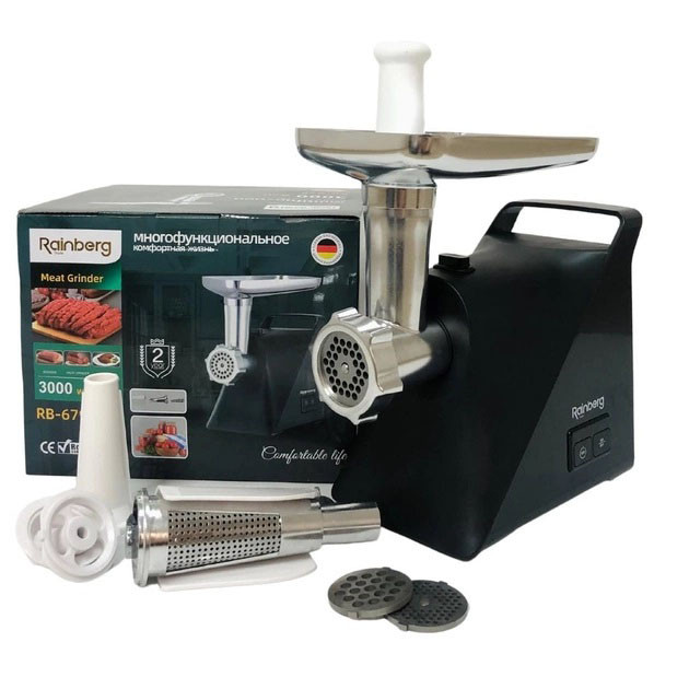 Мясорубки с металлическими шестернями в редукторе Rainberg, Мясорубка професиональна ZL-60 Львов - изображение 11