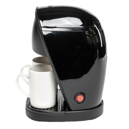 Кавоварка електрична крапельна 450W 240мл (одночасне приготування 2-х чашок кави) чорний HCD-023B Holmer Житомир
