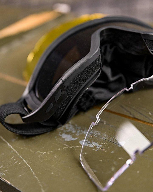 Защитные тактические очки-маска с сменными линзами   black   ПП7845 Одесса - изображение 5