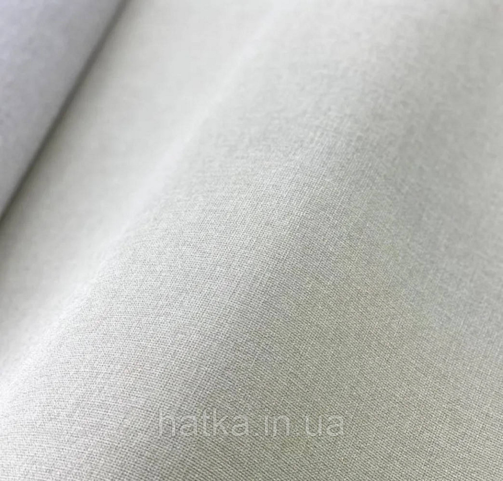 Шпалери вінілові на флізеліні Grandeco Universe метрові однотонні під тканину дрібна крапка пісочні із зеленим Київ - фото 1