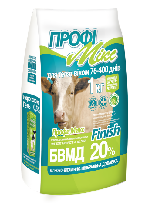 БВМД профимикс 20% для телят від 76 - 400 днів, 1 кг O.L.KAR. Вінниця - фото 1
