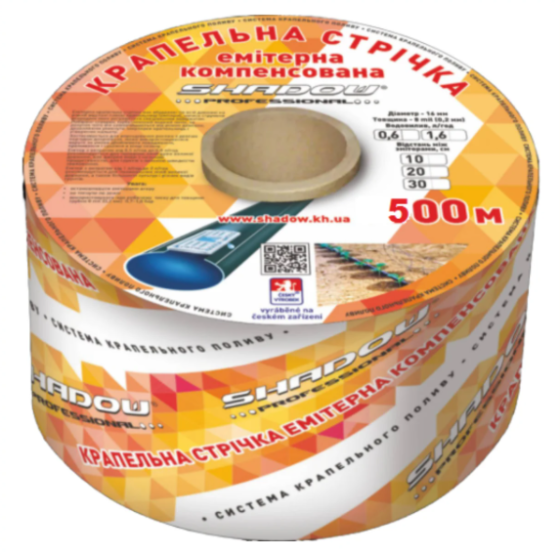 Эмитерная лента 6 mil шаг 30 см бухта 500 метров капля Shadow Днепр
