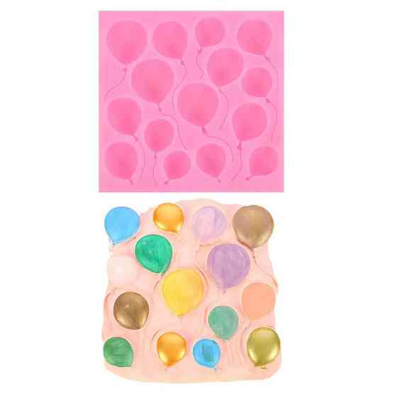 Молд силиконовый Шарики 96 на 96 мм розовый Киев