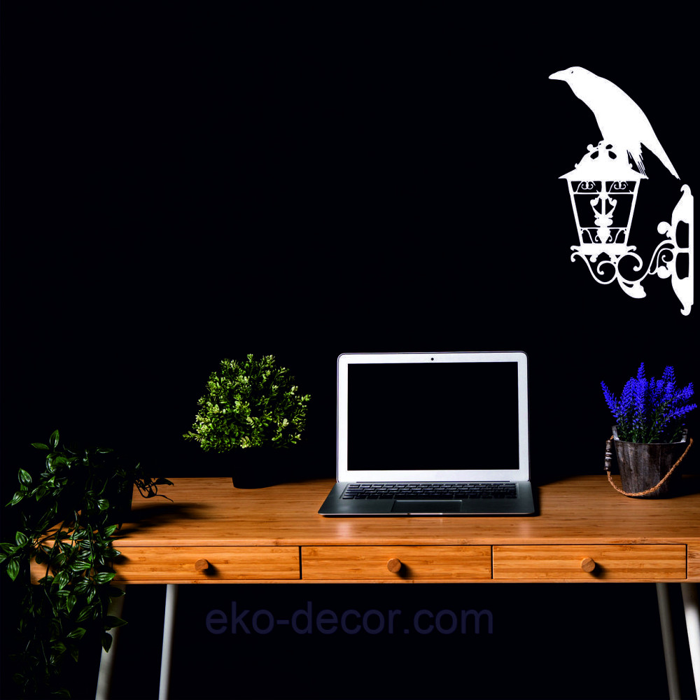 Декоративне настінне 3D Панно «Ворон» Декор на стіну з об'ємом Київ - фото 3