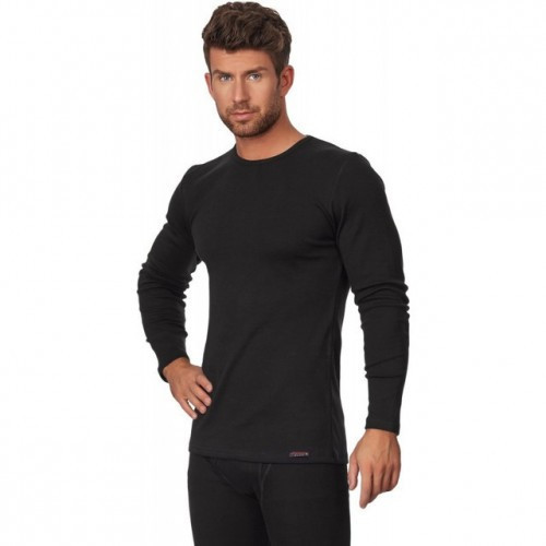 Cornette THERMO PLUS футболка чоловіча довгий рукав з начосом Чорний, XXL Київ - фото 2