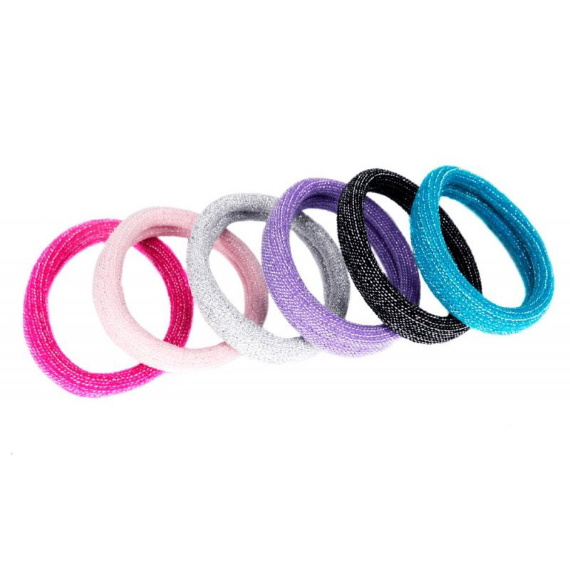 Детская резинка для волос 0307-1113-4 с блеском, набор 50 шт Винница - изображение 1