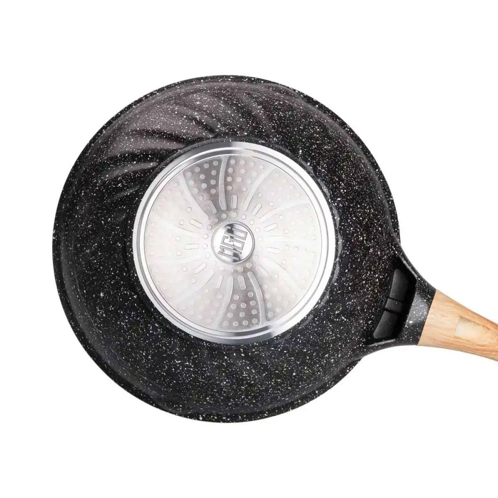 Сковорода 5,5 л з мраморним покриттям та лопаткою, Ø 30 см Київ - фото 6