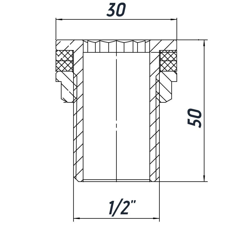 Врізання в бак 1/2″З нержавіюче SO332S OPTIMUM (000031459) Київ - фото 4