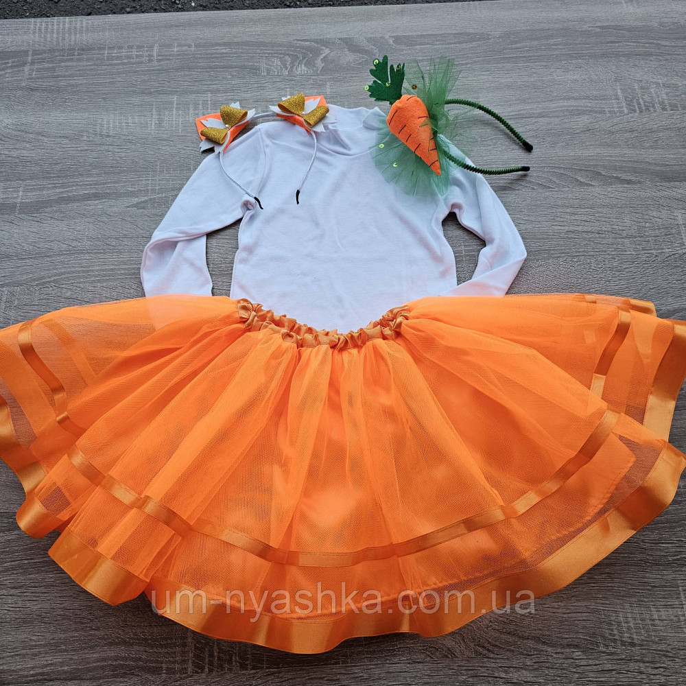 Красивый костюм белочки оранжевая юбка + нашивка на гольфик + ушки Кривой Рог - изображение 2