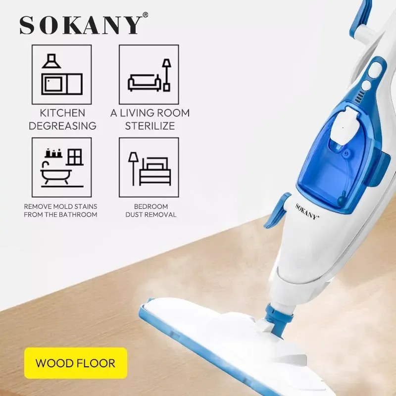 Паровая швабра 10 в 1 SK-13062 для глубокой очистки и дезинфекции любых покрытий дома Одесса - изображение 3