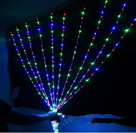 Новогодние гирлянды. Гирлянда водопад 320-400L 3x3м(10х32Ламп) Микс (7149) Коломия