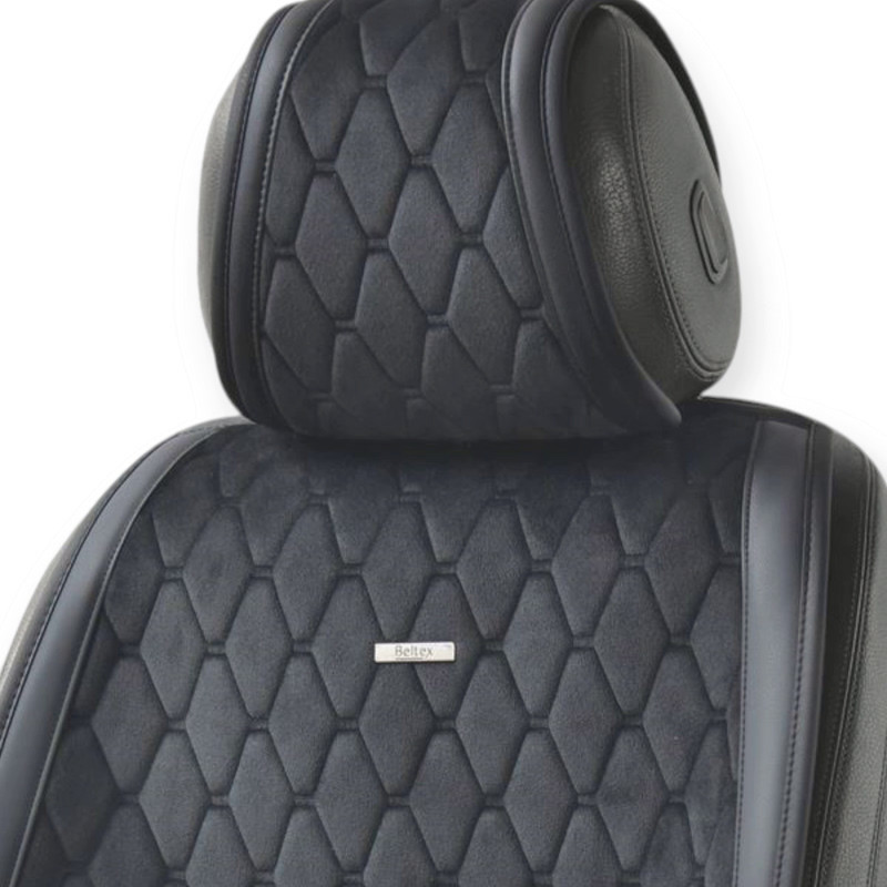 Накидки на сидіння beltex new york (перед+зад) чорні ромб Мукачево - фото 4