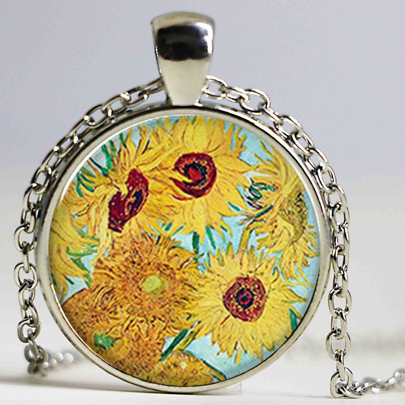 Кулон на шею эксклюзивный Ван Гог Подсолнухи Киев - изображение 1