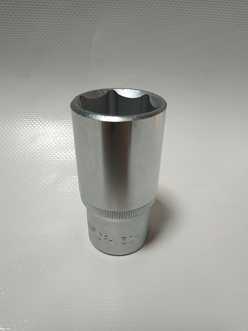 Головка торцевая глубокая 1/2", 6 гран. 30 мм. Alloid Винница - изображение 2