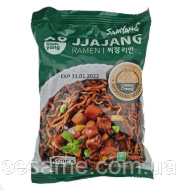 Локшина швидкого приготування Джаджанг Рамен Jjajang Ramen SamYang 80 г Харків