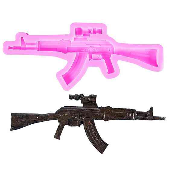 Молд силиконовый Автомат 162 на 69 мм розовый Киев