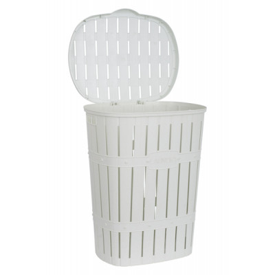 Кошик для білизни Violet House 1014-1 Бамбу White 60 л (1014-1 Бамбу W 60 л) Вінниця - фото 2
