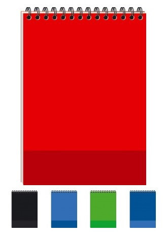 Блокнот A5/36 арк. "Графіка""ECO" # верхня спіраль, жорстка підкладка, ВА5436Е , шт Київ - фото 1