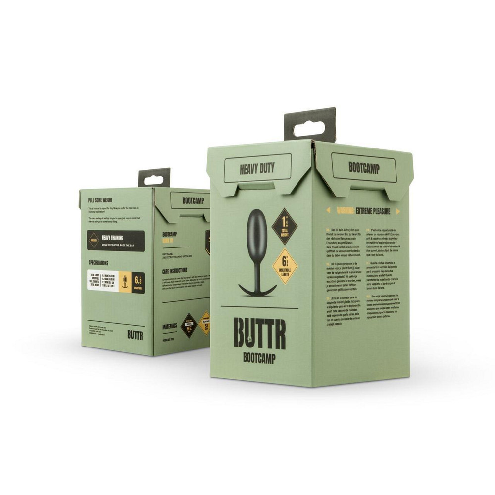 Анальная пробка BUTTR - Heavy Duty Weighted Butt Plug Sex Aura Киев - изображение 6