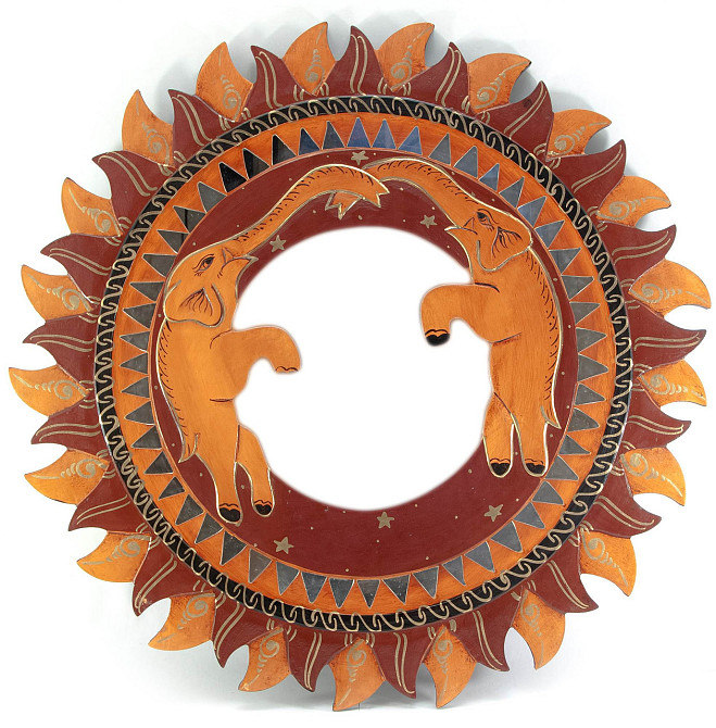 Зеркало настенное мозаичное Слоны Киев - изображение 1