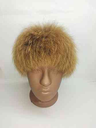 Хутряна пов'язка на голову жіноча Рудий Харків