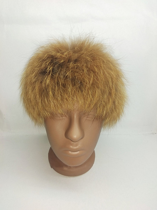 Хутряна пов'язка на голову жіноча Рудий Харків - фото 1