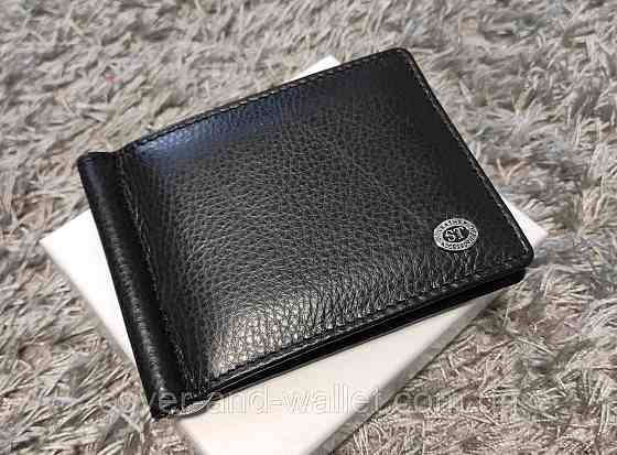 Чоловічий шкіряний затиск для грошей і карток Marco Coverna M102 ST Leather Київ
