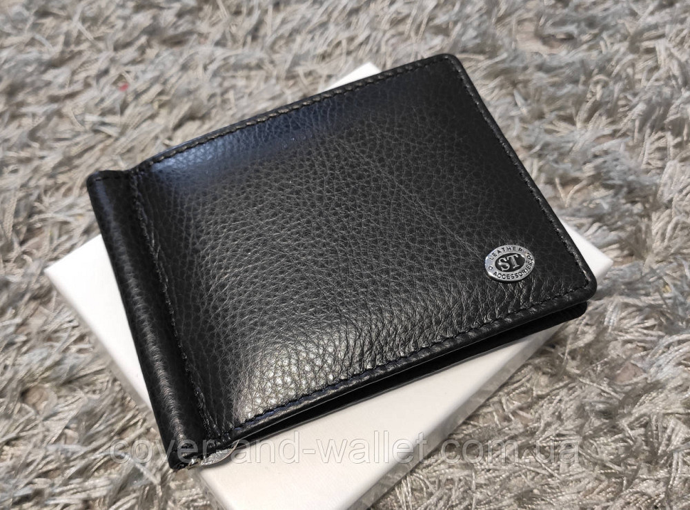 Чоловічий шкіряний затиск для грошей і карток Marco Coverna M102 ST Leather Київ - фото 1