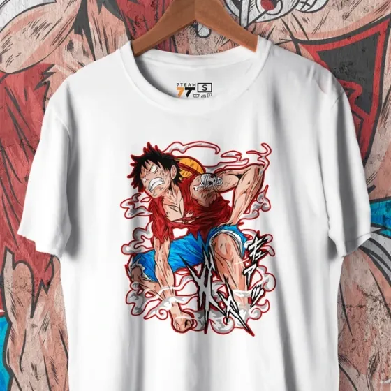 Футболка для підлітка хлопчика з принтом Ван Пис Gear 2 Розмір 160 Anime10202 Дніпро