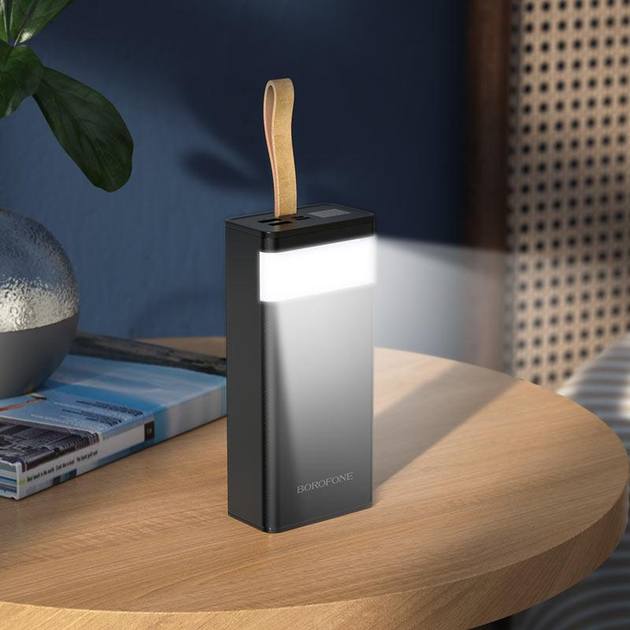 Универсальная мобильная батарея Power Bank Borofone BJ18A 30000mAh (Черный) Винница - изображение 6