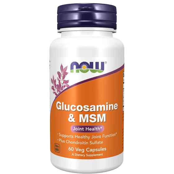 Глюкозамин с MСM NOW Glucosamine & MSM 60 veg caps Луцк