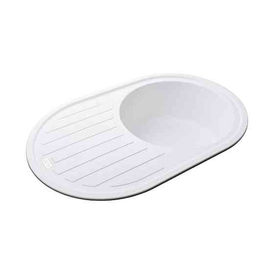 Гранітна мийка Globus Lux OHARA білий 770х500мм-А0007 (000022440) Київ