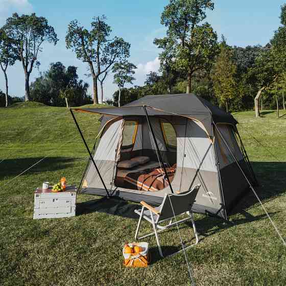 Намет чотиримісний Naturehike Cape Series 5.2 CNK2450WS037, сіро-коричневий Київ